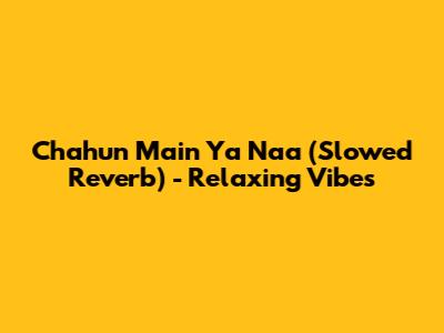 Chahun Main Ya Naa (Slowed Reverb) - Relaxing Vibes