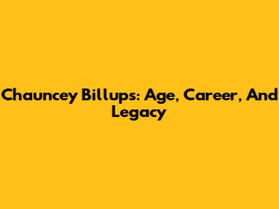 Chauncey Billups: Age, Career, And Legacy