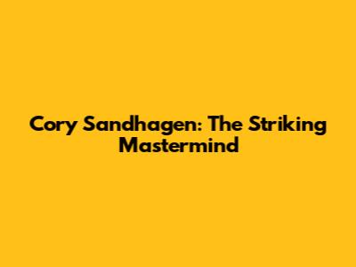 Cory Sandhagen: The Striking Mastermind