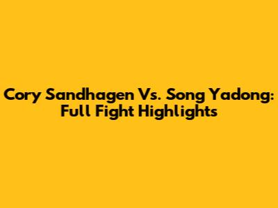 Cory Sandhagen Vs. Song Yadong: Full Fight Highlights