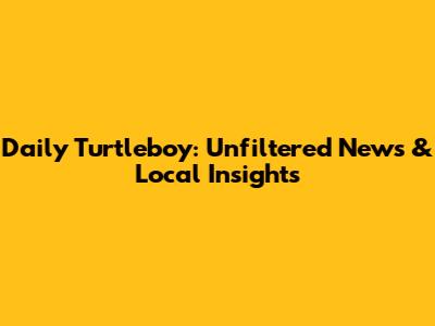Daily Turtleboy: Unfiltered News & Local Insights