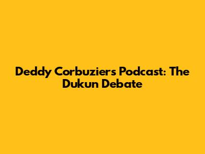 Deddy Corbuzier's Podcast: The Dukun Debate