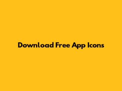 Download Free App Icons