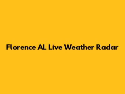 Florence AL Live Weather Radar