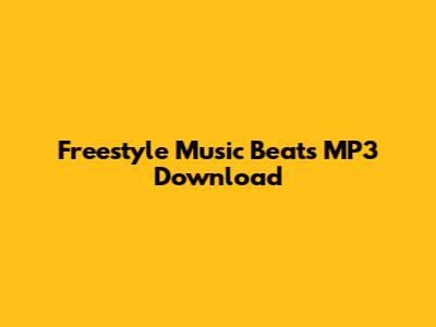 Freestyle Music Beats MP3 Download