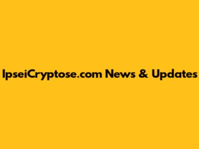 IpseiCryptose.com News & Updates