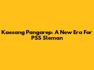 Kaesang Pangarep: A New Era For PSS Sleman
