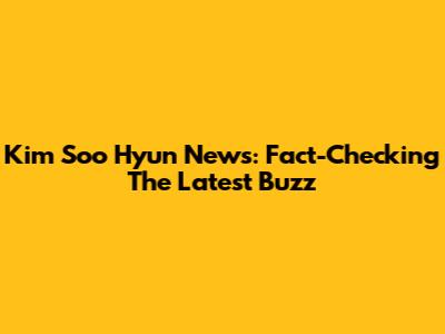 Kim Soo Hyun News: Fact-Checking The Latest Buzz