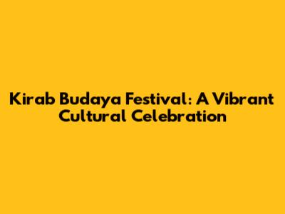 Kirab Budaya Festival: A Vibrant Cultural Celebration