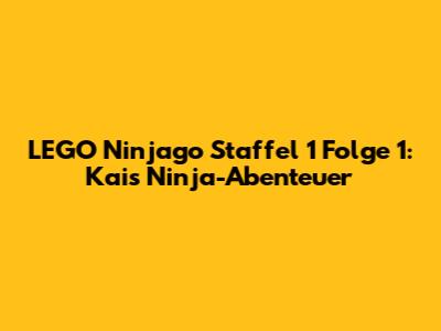 LEGO Ninjago Staffel 1 Folge 1: Kai's Ninja-Abenteuer
