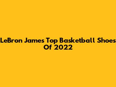 LeBron James' Top Basketball Shoes Of 2022