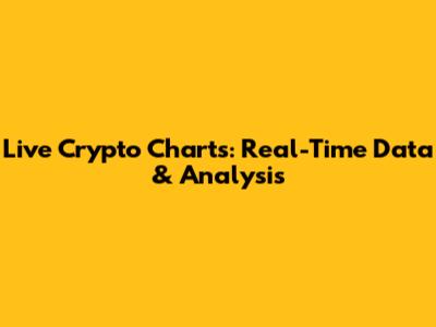 Live Crypto Charts: Real-Time Data & Analysis