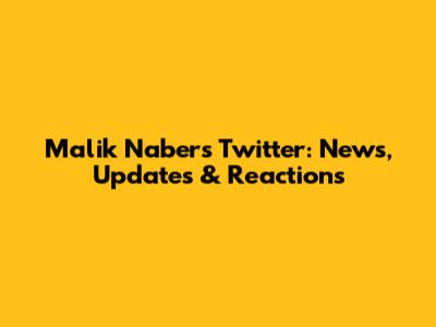 Malik Nabers' Twitter: News, Updates & Reactions