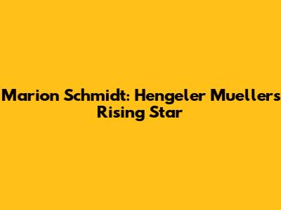 Marion Schmidt: Hengeler Mueller's Rising Star
