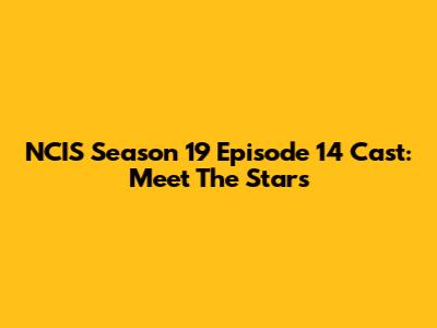 NCIS Season 19 Episode 14 Cast: Meet The Stars