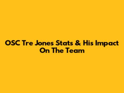 OSC Tre' Jones Stats & His Impact On The Team