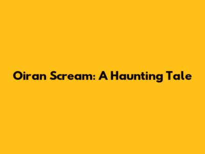 Oiran Scream: A Haunting Tale