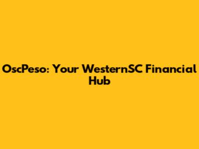 OscPeso: Your WesternSC Financial Hub