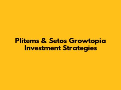 PIitems & Seto's Growtopia Investment Strategies