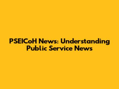 PSEICoH News: Understanding Public Service News