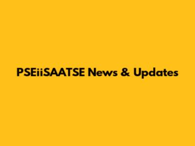 PSEiiSAATSE News & Updates