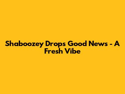 Shaboozey Drops "Good News" - A Fresh Vibe