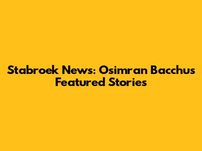 Stabroek News: Osimran Bacchus Featured Stories