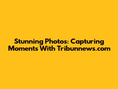 Stunning Photos: Capturing Moments With Tribunnews.com