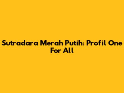 Sutradara Merah Putih: Profil One For All