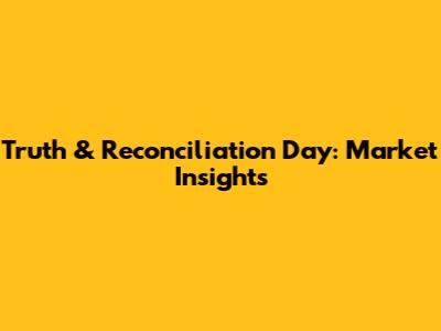 Truth & Reconciliation Day: Market Insights