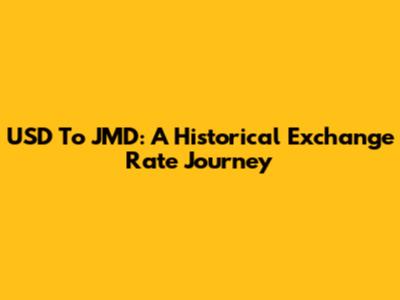 USD To JMD: A Historical Exchange Rate Journey