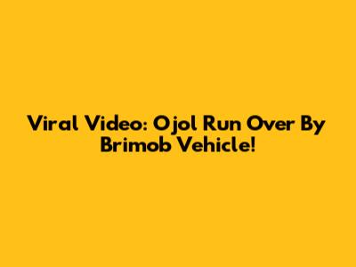 Viral Video: Ojol Run Over By Brimob Vehicle!