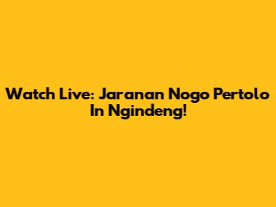 Watch Live: Jaranan Nogo Pertolo In Ngindeng!