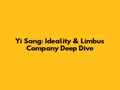 Yi Sang: Ideality & Limbus Company Deep Dive