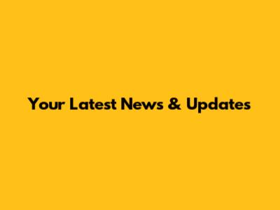 Your Latest News & Updates